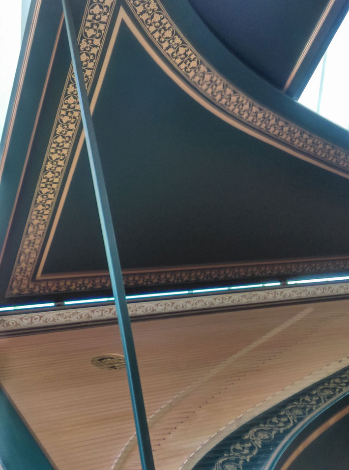 Koncertowy instrument dwumanuałowy - kopia wg Ruckersa/Blancheta z roku 1765