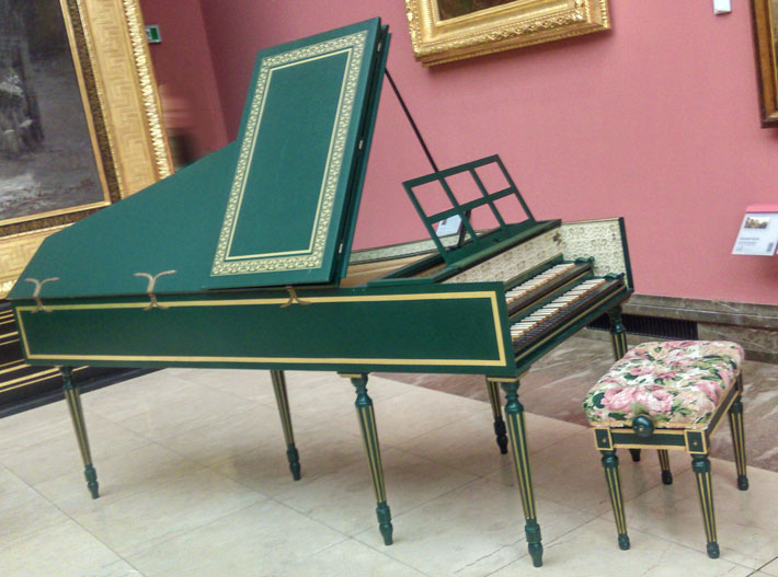 Koncertowy instrument dwumanuałowy - kopia wg Ruckersa/Blancheta z roku 1765